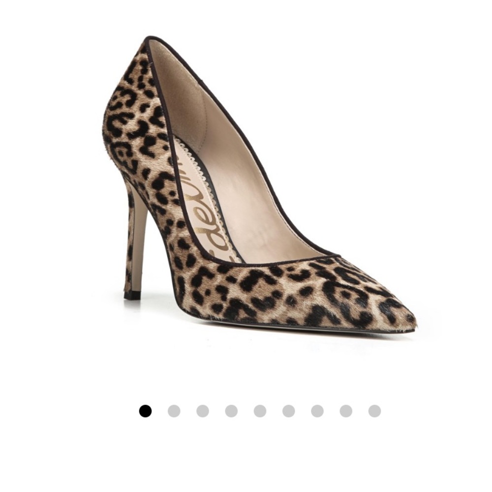Sam edelman leopard fur pump